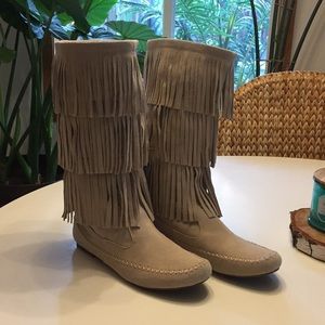 Fringe mid calf Boots